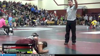 170B 1st Place Match - Khloe Schmidt, Epworth, Western Dubuque vs Izzy Strickert, Independence