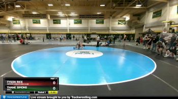 160 lbs Cons. Round 5 - Thane Simons, Wall vs Tyson Rice, Coyote Wrestling Club