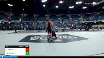 113 lbs Cons. Round 2 - Noah Woods, Washington vs Jacob Gibson, Erie