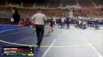 D4-120 lbs Champ. Round 1 - Brody Porter, Mogollon vs Ashton Penrod, Page