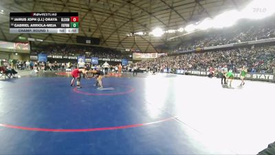 Boys 2A 175 lbs Champ. Round 1 - Jairus Joph (J.J.) Oraya, Black Hills vs Gabriel Arriola-Meja, Franklin Pierce
