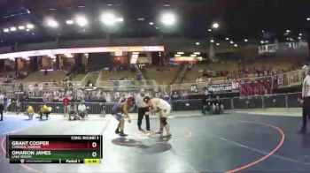 1A 220 lbs Cons. Round 3 - Omarion James, Lake Region vs Grant Cooper, Cardinal Gibbons