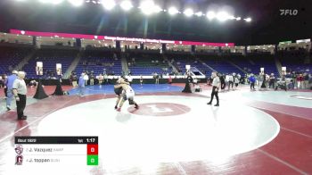 215 lbs Semifinal - Jerameel Vazquez, Hampden Charter East vs Jayden Toppan, Gloucester