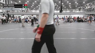 126 lbs Finals (8 Team) - Mikey Bautista, Iron Horse Blue vs Jayden Preston, Team Arizona