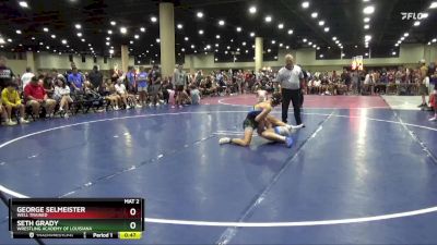 132 lbs Cons. Round 4 - Seth Grady, Wrestling Academy Of Louisiana vs George Selmeister, Well Trained