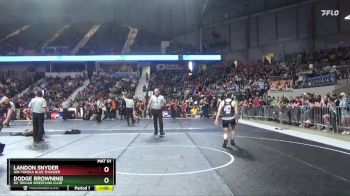 160 lbs 5th Place Match - Landon Snyder, WR-Topeka Blue Thunder vs Dodge Browning, OZ Trojan Wrestling Club