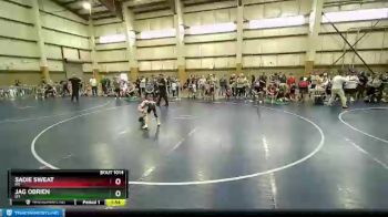 49 lbs Quarterfinal - Sadie Sweat, MT vs Jag OBrien, UT