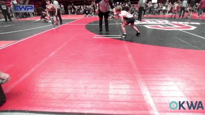 85 lbs Consi Of 4 - Josey Voss, Skiatook Youth Wrestling vs Brooks Gallier, Verdigris Youth Wrestling