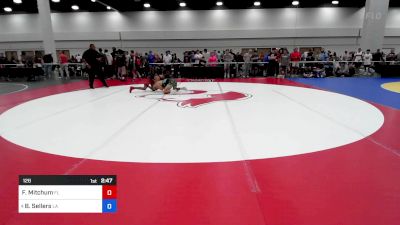 126 lbs Round Of 16 - Fredrick Mitchum, Fl vs Braden Sellers, La