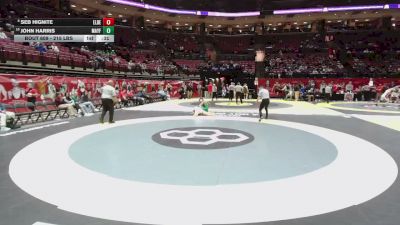 215 lbs Cons. Sub-quarters - John Harris, Mayfield vs Seb Hignite, Elder