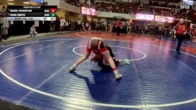 140 lbs Cons. Round 3 - Josh Smith, Riverton USA Wrestling vs Aiden Johnston, Corvallis