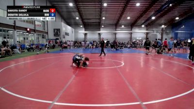 120 lbs Semifinal - Dakota Sandy, Mat Assassins Black - HS vs Demitri DeLuca, Duro Wrestling Club - HS