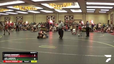 108 lbs Round 5 (6 Team) - JOSIAH SWEENEY, Elite Wrestling Black vs Leo Saravia, Headhunters Black