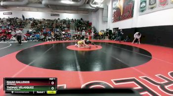 132 lbs 1st Place Match - Thomas Velasquez, Pueblo County vs Isaiah Gallegos, Jefferson