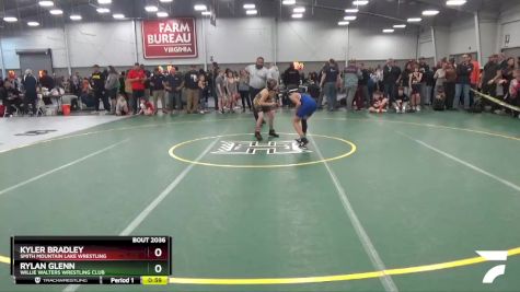 82 lbs Champ. Round 1 - Rylan Glenn, Willie Walters Wrestling Club vs Kyler Bradley, Smith Mountain Lake Wrestling