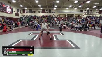 175 lbs Cons. Round 3 - Lohen Tank, NH/TV vs David Warrior, Denver