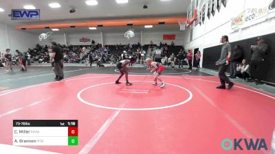 73-76 lbs Rr Rnd 3 - Caden Miller, Fort Gibson Youth Wrestling vs Allison Brannon, Pitbull Wrestling Academy