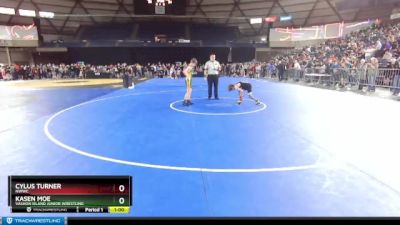 78 lbs Champ. Round 1 - Cylus Turner, NWWC vs Kasen Moe, Vashon Island Junior Wrestling