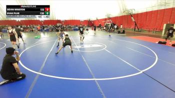 132 lbs Placement Matches (8 Team) - Devin Winston, Franklin Central Flashes B vs Evan Plue, FZ Wrestling Club B