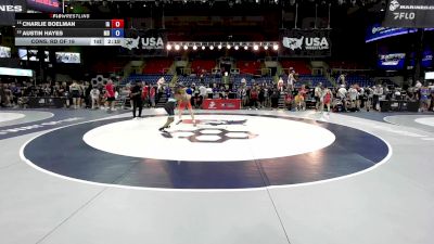 113 lbs Cons. Rd Of 16 - Charlie Boelman, IA vs Austin Hayes, MD