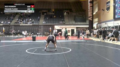 165 lbs Quarterfinal - Nico Romero, Brown vs Frankie Florio, Army