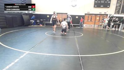 144 lbs Quarterfinal - Joseph DeMita, Greenwich vs John Carrozza, Ridgefield