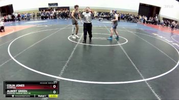 132 lbs Champ. Round 1 - Colin Jones, Glenpool vs Albert Green, Shawnee Mission West HS