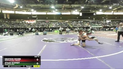 138 lbs Cons. Round 1 - Grayson Moore, Mountain View, Oregon vs Ethan Schmidt, Mountain View