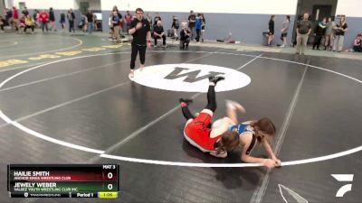 119 lbs Round 1 - Jewely Weber, Valdez Youth Wrestling Club Inc. vs Hailie Smith, Anchor Kings Wrestling Club