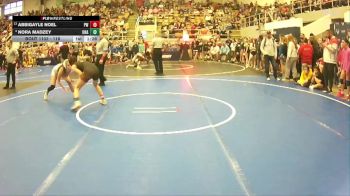 118 lbs Champ. Round 1 - Abbigayle Noel, Pursuit Wrestling vs Nora Madzey, Unaffiliated