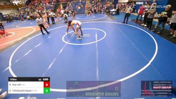 170 lbs 2nd Place - Kyle Harrall, Hinton Takedown Club vs George Tahdooahnippah, Elgin