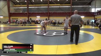 215 lbs Cons. Round 6 - Jason Singer, Faith Christian Academy vs Will Clark, Crown Point