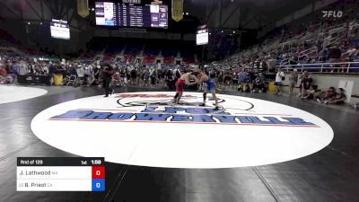 157 lbs Rnd Of 128 - Joseph Lathwood, MA vs Beau Priest, CA