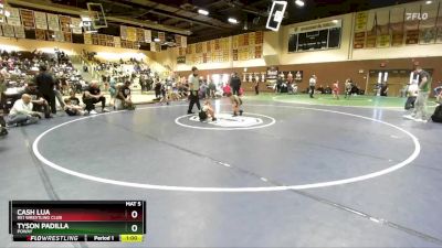 62 lbs Cons. Semi - Tyson Padilla, Poway vs Cash Lua, 951 Wrestling Club