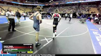 126 Class 3 lbs Quarterfinal - Carter Prenger, Helias Catholic vs Zack Tihen, Ft. Zumwalt South