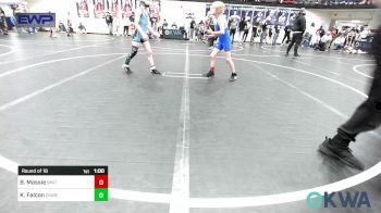 70 lbs Round Of 16 - Bentley Massie, Smith Wrestling Academy vs Kyzer Falcon, Division Bell Wrestling