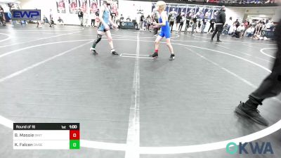 70 lbs Round Of 16 - Bentley Massie, Smith Wrestling Academy vs Kyzer Falcon, Division Bell Wrestling