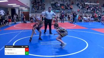 65 lbs Semifinal - Miyah Fowler, StandFast Wrestling vs Serenity Mendoza, Wagoner Heat