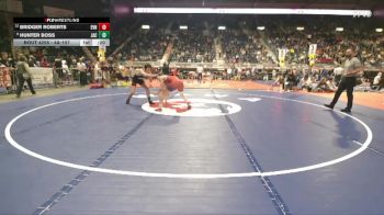 4A-157 lbs Cons. Round 2 - Hunter Boss, Jackson Hole vs Bridger Roberts, Evanston