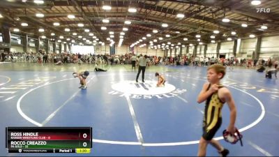 72 lbs Rd# 1 9:00am Friday - Rocco Creazzo, PA Gold vs Ross Hindle, Ranger Wrestling Club