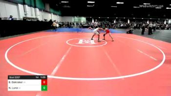 120 lbs Prelims - Billy Dekraker, VA vs Noah Luna, NC