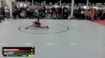 72 lbs Round 7 (10 Team) - Max Garcia, Rangers WC vs Rocco DeAngelis, Brawler Elite