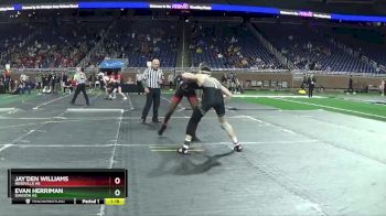 D1-144 lbs Semifinal - Evan Herriman, Davison HS vs Jay`Den Williams, Roseville HS