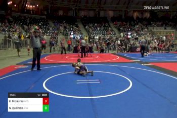 55 lbs Round Of 16 - Ivan Mackey, Bristow Wrestling Club vs Harrison Roberts, RAW