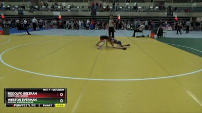 75 lbs Semifinal - Weston Everman, Outlaw Wrestling Club vs Rodolfo Beltran, Wrestling Factory