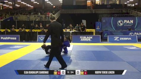 Robyn Terese Lenzen vs Elsa Guadalupe Cardenas 2026 Pan Jiu Jitsu IBJJF Championship