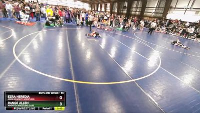 55 lbs Champ. Round 2 - Ezra Heredia, Agon Academy Wrestling vs Range Allen, Wasatch Wrestling Club