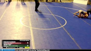 106 lbs 7th Place Match - Trevan Eugenio, Birmingham Community Charter High School Wrestling vs Devin Tait, Temescal Canyon High School Wrestling