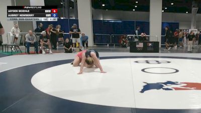 190 lbs Cons. Sub-quarters - Jayden Moehle, MO West Championship Wrestling Club vs Aubrey Newberry, Hardcore Wrestling