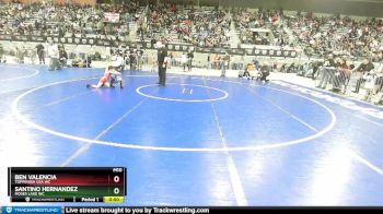 45 lbs Semifinal - Ben Valencia, Toppenish USA WC vs Santino Hernandez, Moses Lake WC